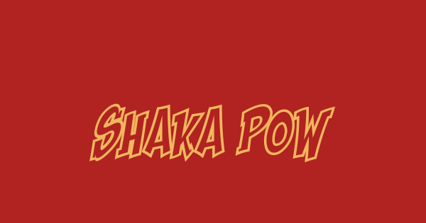 Shaka Pow font thumb